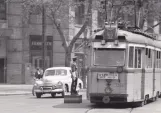 Postkarte: Budapest Straßenbahnlinie 52 mit Triebwagen 3345 auf Tanács körút (1969)