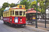 Postkarte: Christchurch Tramway line mit Triebwagen 178 Christchurch Tramway (2010)