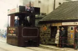 Postkarte: Crich Museumslinie mit Dampftriebwagennah Booksshop (1970)