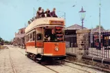 Postkarte: Crich Museumslinie mit Doppelstocktriebwagen 45 auf Tramway Village (1970)