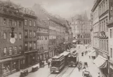 Postkarte: Dresden Triebwagen 280nah Synagoge (1900)