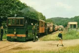 Postkarte: Erezée mit Dampftriebwagen 1076 am Gare d'Amonines (1970)