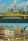 Postkarte: Frankfurt am Main auf Ignatz-Bubis-Brücke (1984)