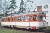 Postkarte: Frankfurt am Main Gelenkwagen 642 am Verkehrsmuseum (1990)