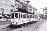 Postkarte: Frankfurt am Main Regionallinie 25 mit Triebwagen 393 am Goethplatz (1955)