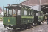 Postkarte: Frankfurt am Main Triebwagen 8 vor Verkehrsmuseum (1995)