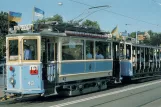 Postkarte: Göteborg 12 (Lisebergslinjen) mit Triebwagen 43 auf Örgrytevägen (1985)