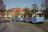 Postkarte: Göteborg Straßenbahnlinie 4 mit Triebwagen 15nah Sannabacken (1980)