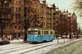 Postkarte: Göteborg Triebwagen 211 auf Linnégatan (1978)