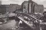 Postkarte: Hamburg nahe bei Hochhäuser (1925)