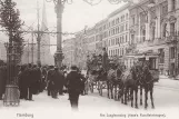 Postkarte: Hamburg Straßenbahnlinie 11 auf Am Jungfernstieg (1895)