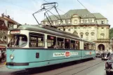 Postkarte: Heidelberg Gelenkwagen 207 auf Marktplatz, Hauptstrasse (1960)