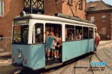 Postkarte: Heidelberg Museumswagen 80 am Betriebshof Bergheim (2002)