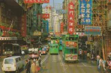 Postkarte: Hongkong Doppelstocktriebwagen 66 am Burrows St (1993)