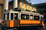 Postkarte: Karlsruhe Museumswagen 14 auf Marktplatz (1977)