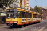 Postkarte: Karlsruhe Regionallinie S4 mit Gelenkwagen 820 (450 004-7)nah Marktplatz (1994)