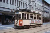 Postkarte: Kassel Triebwagen 202nah Rathaus / Fünffensterstraße (1966)