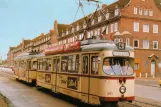 Postkarte: Kiel Straßenbahnlinie 4 mit Triebwagen 241 am Fähre Holtenau (1984)