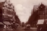 Postkarte: Kingston upon Hull Straßenbahnlinie  auf Jameson St (1910)