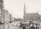 Postkarte: Kopenhagen Hauptstrecke auf Rådhuspladsen (1903-1905)