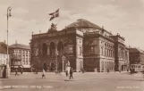 Postkarte: Kopenhagen Straßenbahnlinie 10 auf Holmens Kanal (1928)