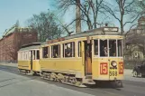 Postkarte: Kopenhagen Straßenbahnlinie 15 mit Triebwagen 568 auf Øster Farimagsgade (1955)