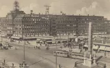 Postkarte: Kopenhagen Straßenbahnlinie 16  am Frihedsstøtten (1929)