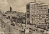 Postkarte: Kopenhagen Straßenbahnlinie 16 auf Vesterbrogade (1953)