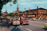 Postkarte: Kopenhagen Straßenbahnlinie 16 auf Vesterbrogade (1964-1966)