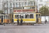 Postkarte: Kopenhagen Straßenbahnlinie 17 mit Triebwagen 399 auf Rådhuspladsen (1929-1931)