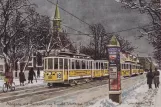 Postkarte: Kopenhagen Straßenbahnlinie 18 mit Triebwagen 293 auf Allégade (1938)