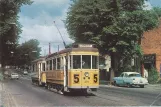 Postkarte: Kopenhagen Straßenbahnlinie 5 mit Triebwagen 470 auf Frederikssundsvej (1967)