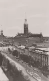 Postkarte: Kopenhagen Straßenbahnlinie 6  auf Vesterbrogade (1947)