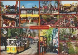 Postkarte: Kopenhagen Tivoli mit Modell Triebwagen 503 am Linie 8 (2008)