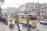 Postkarte: Kopenhagen Triebwagen 17 nahe bei Thorvaldsens Museum (1969)