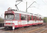 Postkarte: Krefeld Zusätzliche Regionlinie U76 mit Gelenkwagen 3036 am Fischeln (1979)