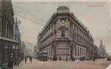 Postkarte: Lambton Quar and Custom House Quay, Showing Bank of New Zealand,
 (1911)