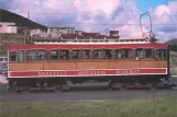 Postkarte: Laxey, Isle of Man Snaefell Mountain Railway mit Triebwagen 1 am Bungalow (1980)