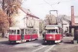 Postkarte: Liberec Triebwagen 17 am Dolní Hanychov (1973)