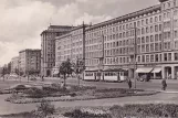 Postkarte: Magdeburg Straßenbahnlinie 6  auf Ernst-Reuter-Allee (1959)