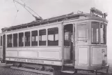 Postkarte: Mainz Triebwagen 54 am Kreyßigstr. (1907-1909)