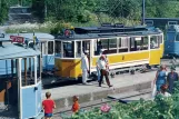 Postkarte: Malmköping Museumslinie mit Triebwagen 186 am Malmköping (1980)