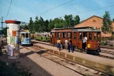 Postkarte: Malmköping Museumslinie mit Triebwagen 190 am Malmköping (1970)