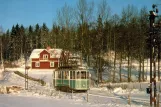 Postkarte: Malmköping Museumslinie mit Triebwagen 21 am Malmakvarn (1973)