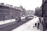 Postkarte: Malmö Straßenbahnlinie 4 mit Triebwagen 27 auf Bergsgatan (1913)