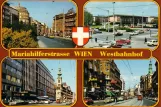 Postkarte: Mariahilferstrasse WIEN Westbahnhof
 (1965)