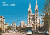 Postkarte: Marseille Straßenbahnlinie T2  auf Place des Réformés (2008)