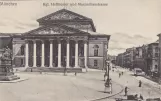 Postkarte: München  Kgl. Hoftheater und Maximilianstrasse (1900)
