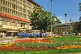 Postkarte: München Straßenbahnlinie 10 mit Triebwagen 972nah Karlsplatz (Stachus) (1960)