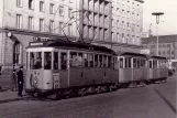 Postkarte: München Straßenbahnlinie 17 mit Triebwagen 502 am Hauptbahnhof (1953)